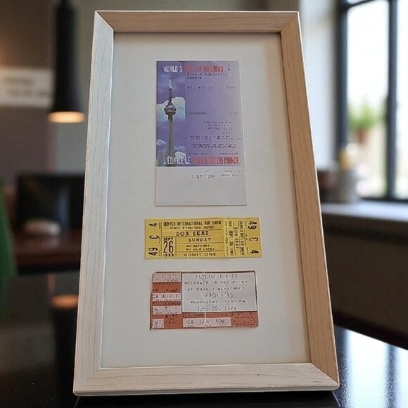 Framed Ticket Beach Boys Concert June 20 1997 Red Rocks Colorado CNN Tower 1993 - Picture 1 of 14
